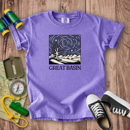 Great Basin National Park at Night Kids Cotton T-Shirt