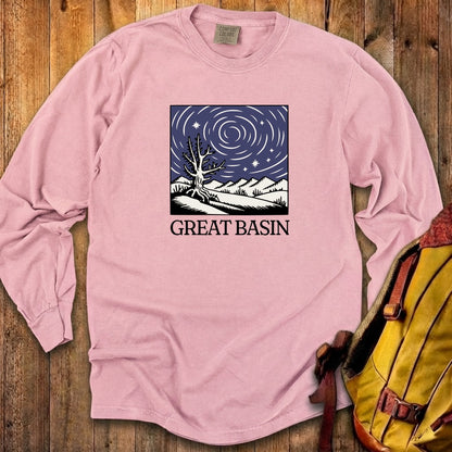 Great Basin National Park at Night Cotton Long Sleeve