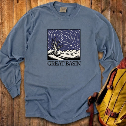 Great Basin National Park at Night Cotton Long Sleeve
