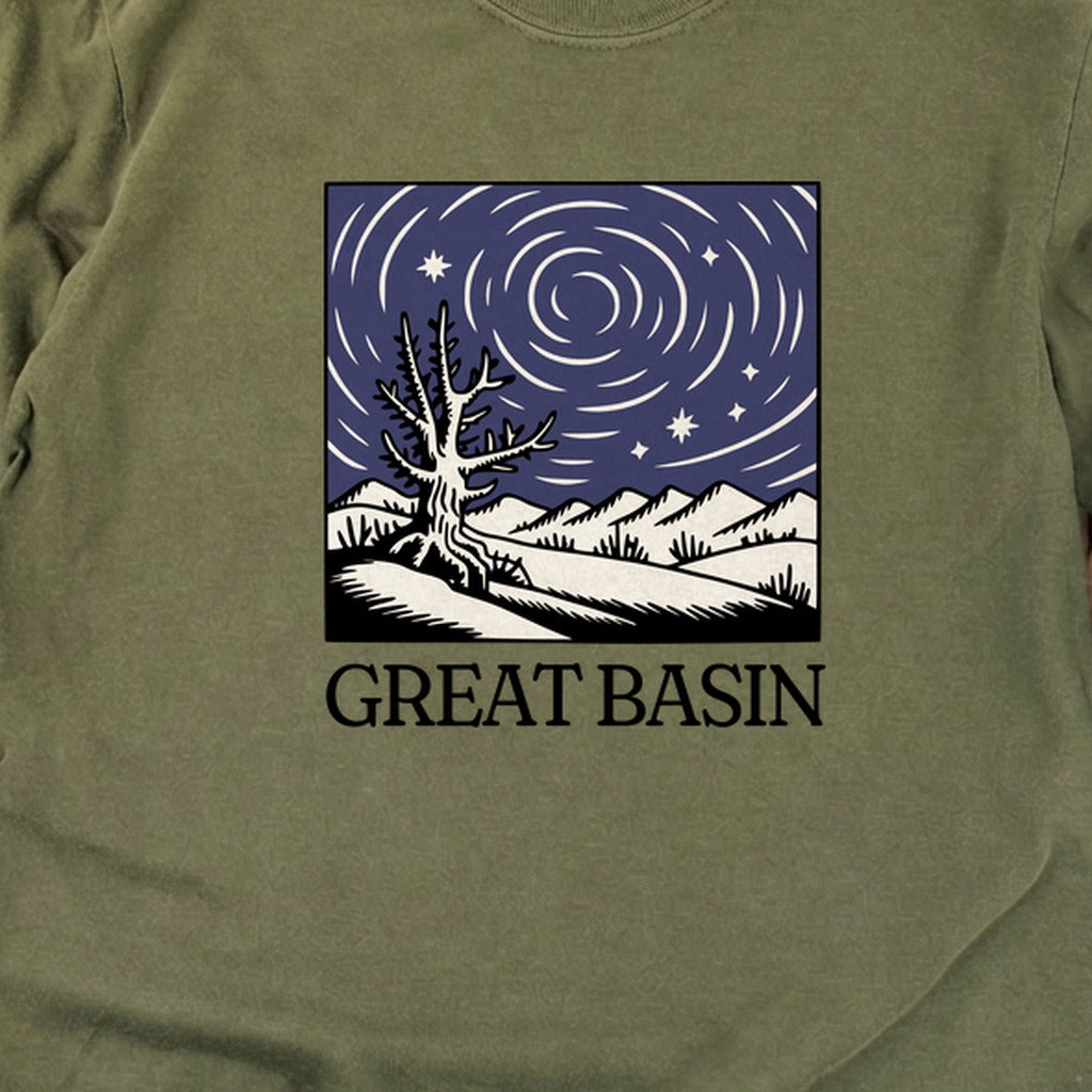 Great Basin National Park at Night Cotton Long Sleeve