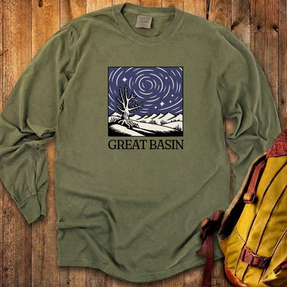 Great Basin National Park at Night Cotton Long Sleeve