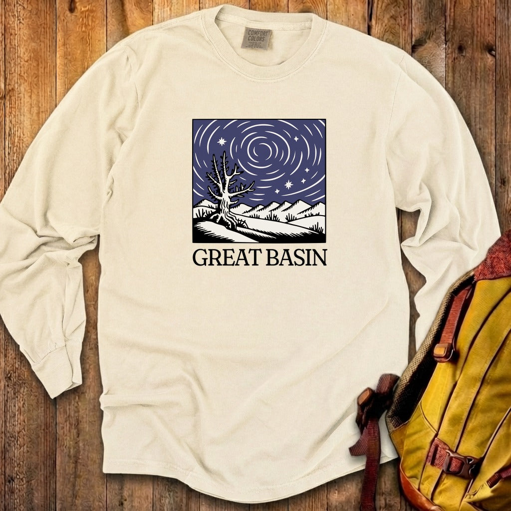 Great Basin National Park at Night Cotton Long Sleeve