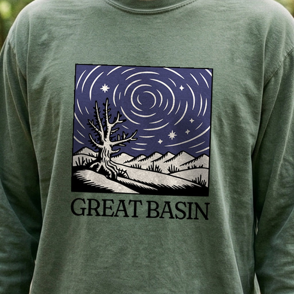 Great Basin National Park at Night Cotton Long Sleeve