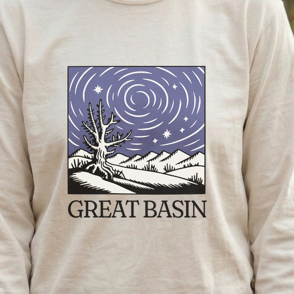 Great Basin National Park at Night Cotton Long Sleeve