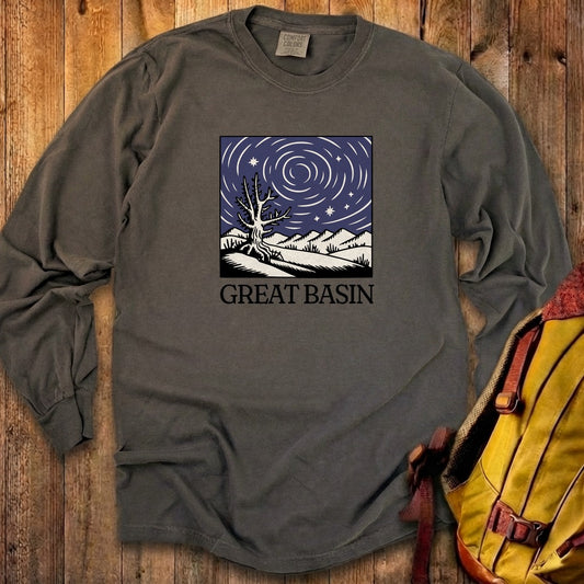 Great Basin National Park at Night Cotton Long Sleeve