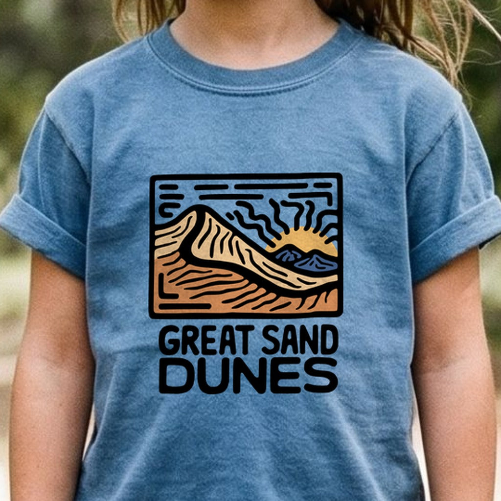 Great Sand Dunes National Park Kids Cotton T-Shirt