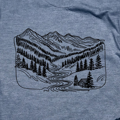 Great Smoky Line Drawing T-Shirt