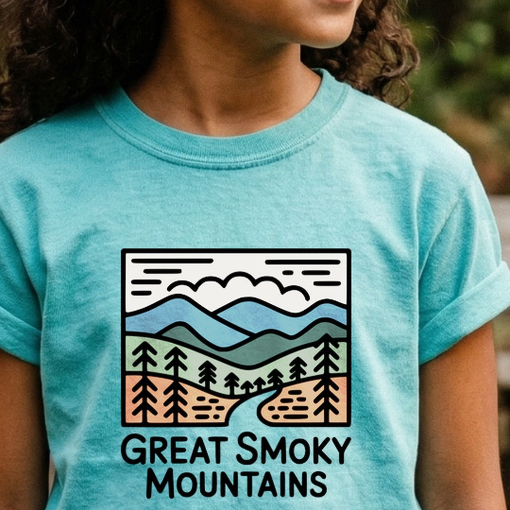 Great Smoky Mountains National Park Kids Cotton T-Shirt