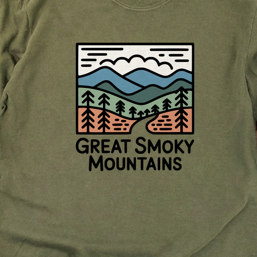 Great Smoky Mountains National Park Cotton Long Sleeve