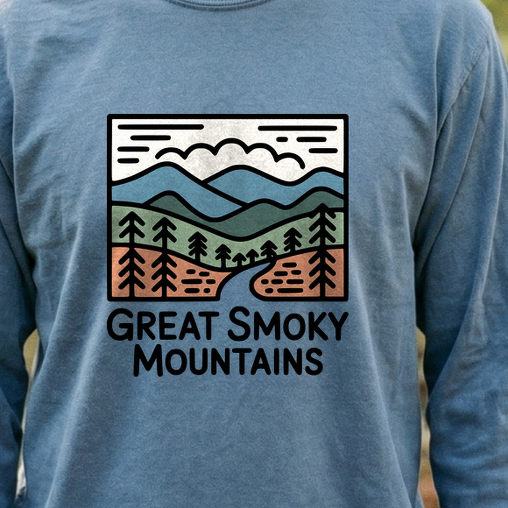Great Smoky Mountains National Park Cotton Long Sleeve