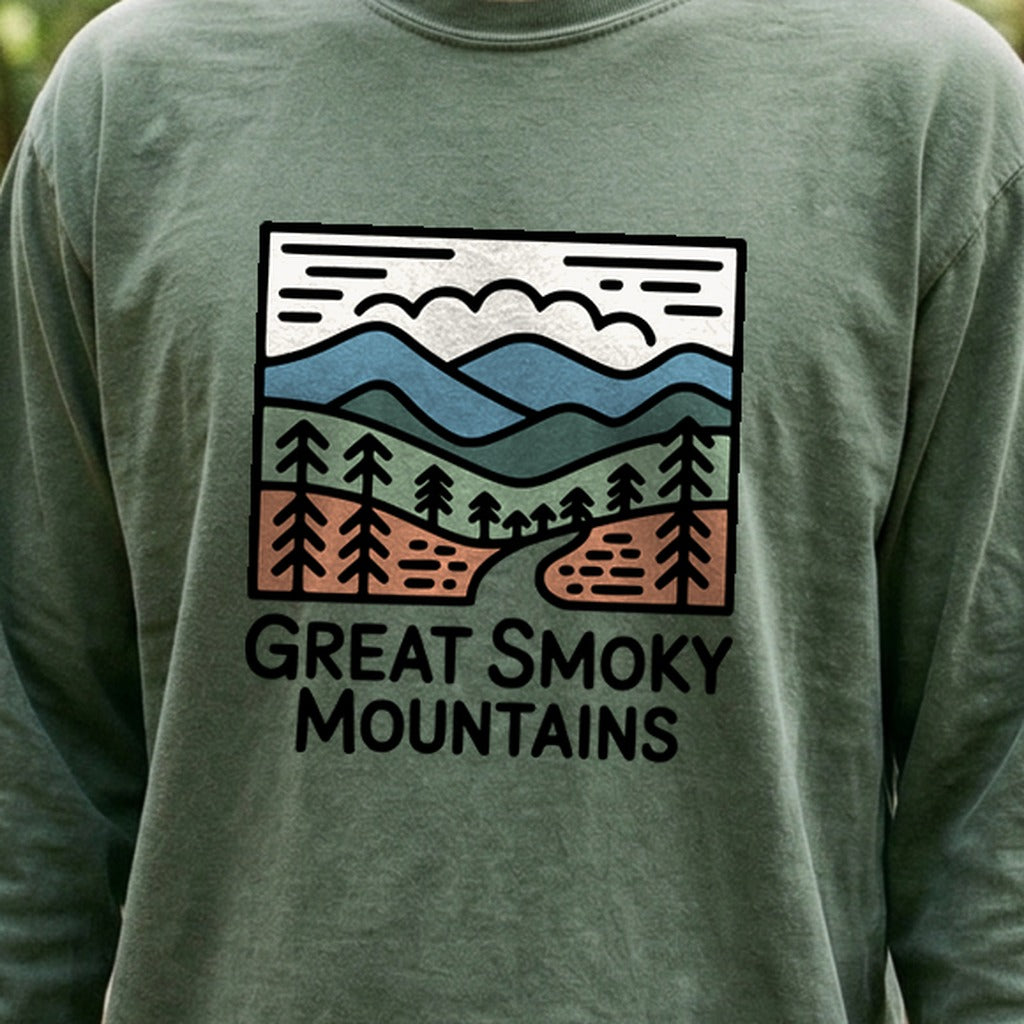 Great Smoky Mountains National Park Cotton Long Sleeve