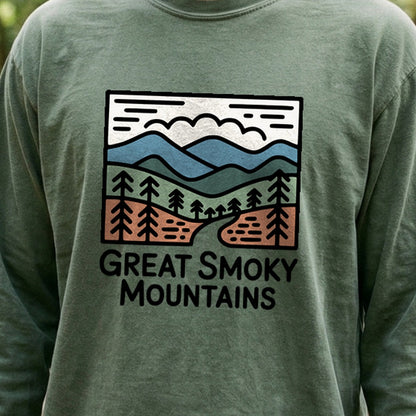 Great Smoky Mountains National Park Cotton Long Sleeve