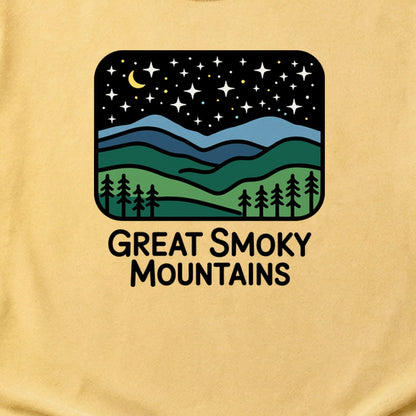 Great Smoky Mountains at Night Cotton T-Shirt