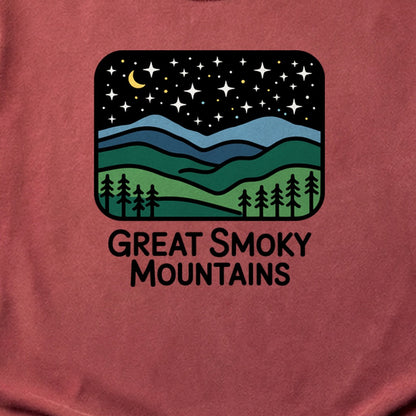 Great Smoky Mountains at Night Cotton T-Shirt