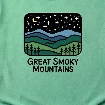 Great Smoky Mountains at Night Cotton T-Shirt