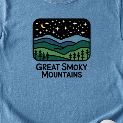 Great Smoky Mountains at Night Kids Cotton T-Shirt