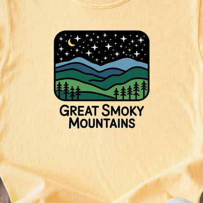 Great Smoky Mountains at Night Kids Cotton T-Shirt