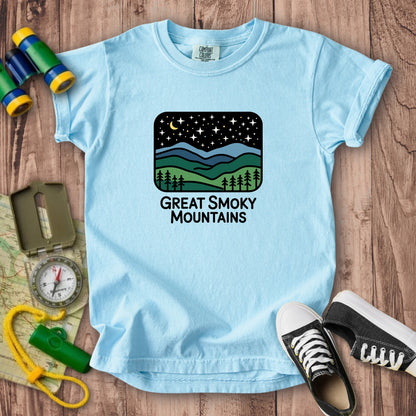Great Smoky Mountains at Night Kids Cotton T-Shirt