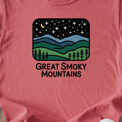 Great Smoky Mountains at Night Kids Cotton T-Shirt