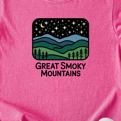 Great Smoky Mountains at Night Kids Cotton T-Shirt