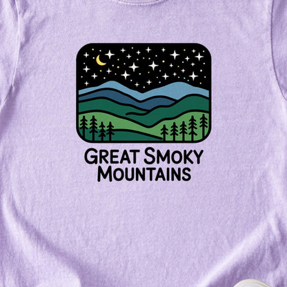 Great Smoky Mountains at Night Kids Cotton T-Shirt