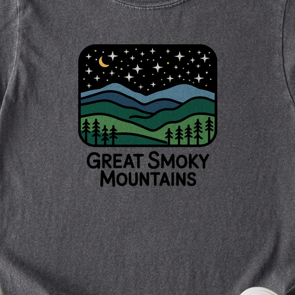 Great Smoky Mountains at Night Kids Cotton T-Shirt