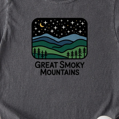 Great Smoky Mountains at Night Kids Cotton T-Shirt