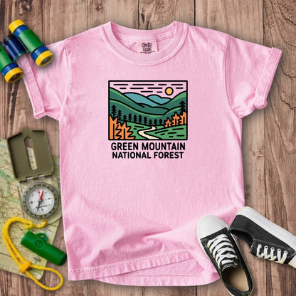 Green Mountain National Forest Kids Cotton T-Shirt
