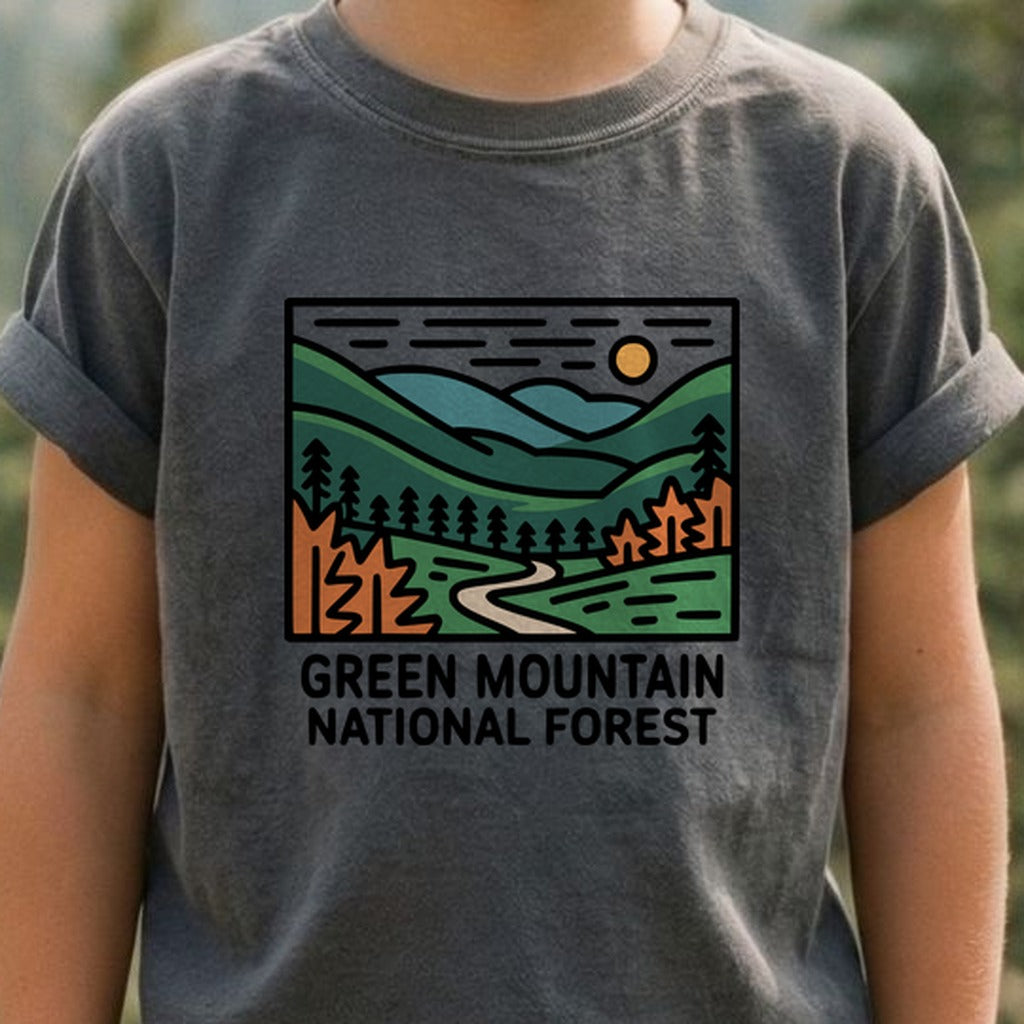 Green Mountain National Forest Kids Cotton T-Shirt