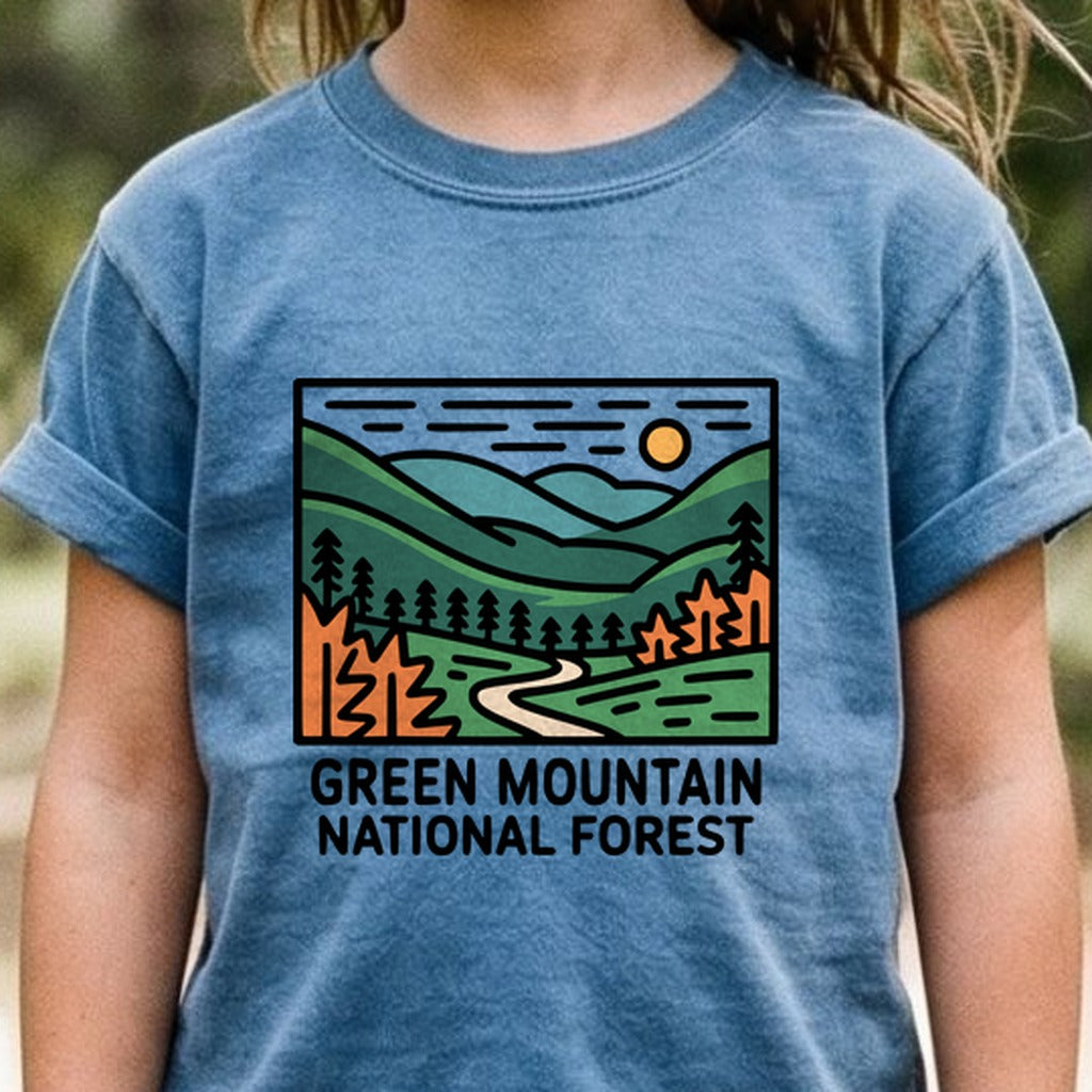 Green Mountain National Forest Kids Cotton T-Shirt