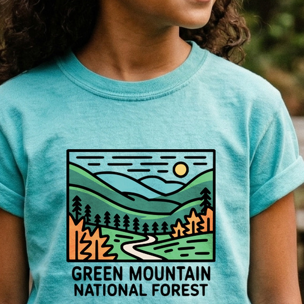 Green Mountain National Forest Kids Cotton T-Shirt