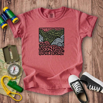 Green Ridge State Forest Tree Kids Cotton T-Shirt