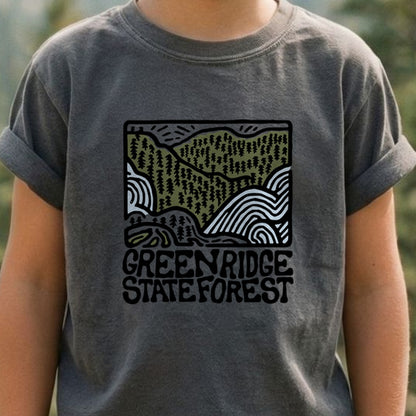 Green Ridge State Forest Tree Kids Cotton T-Shirt