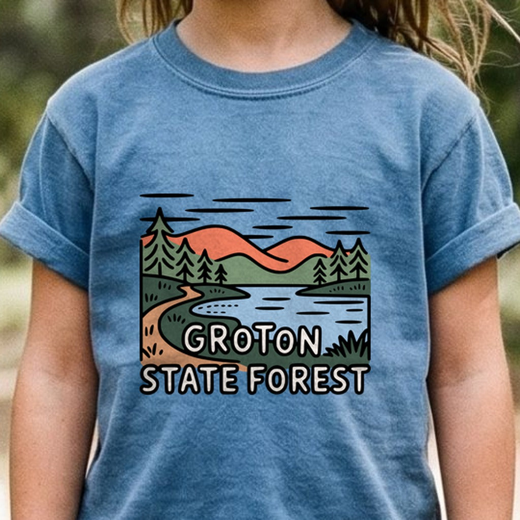 Groton State Forest Kids Cotton T-Shirt