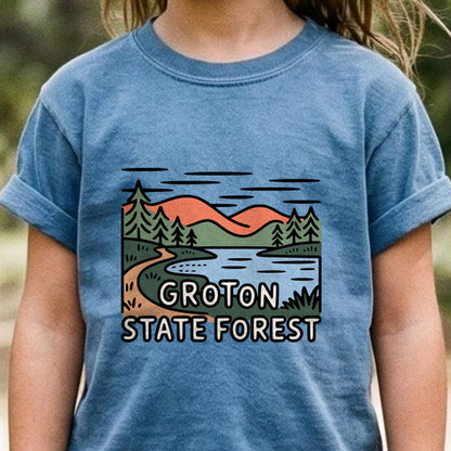 Groton State Forest Kids Cotton T-Shirt