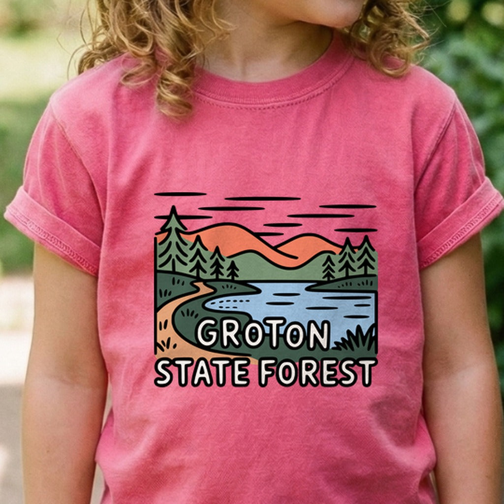 Groton State Forest Kids Cotton T-Shirt