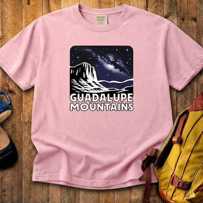 Guadalupe Mountains at Night Cotton T-Shirt