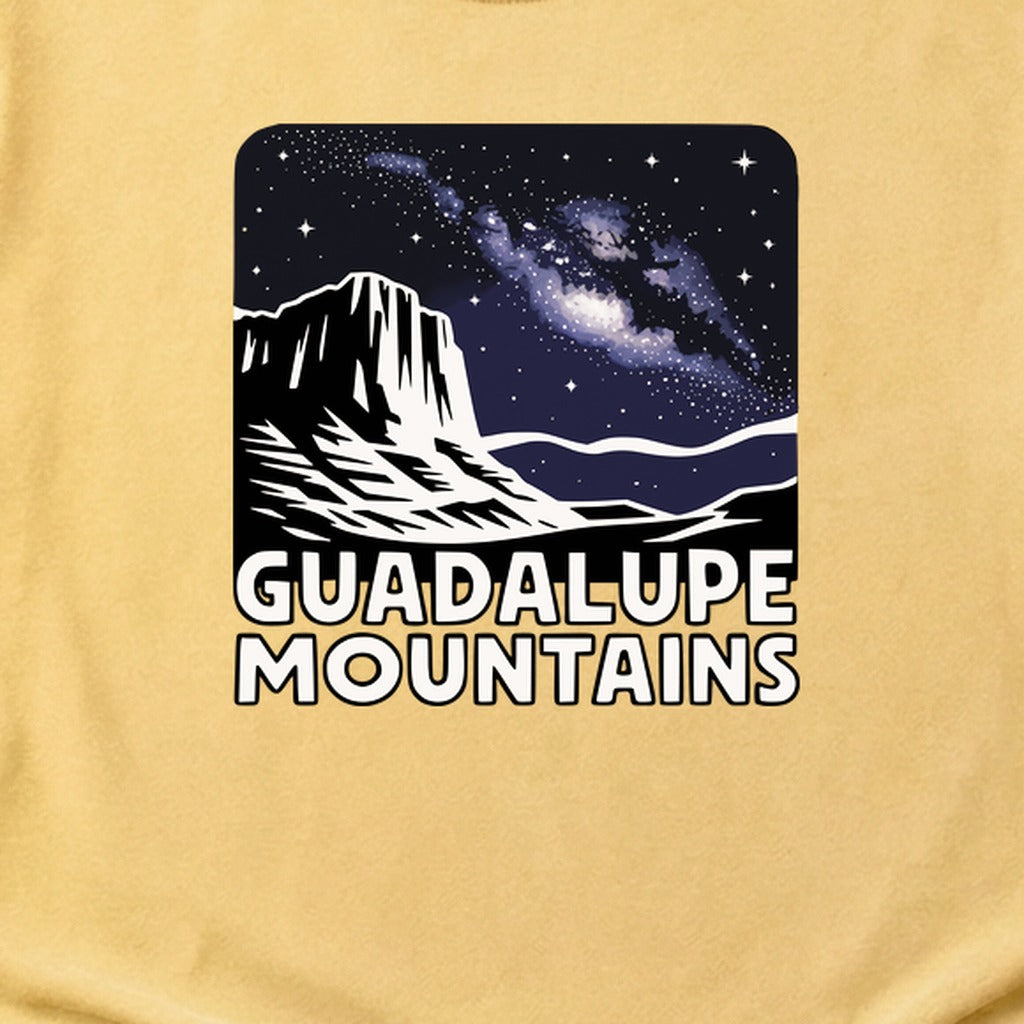 Guadalupe Mountains at Night Cotton T-Shirt