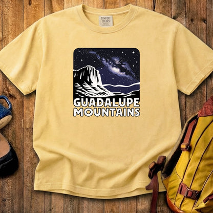 Guadalupe Mountains at Night Cotton T-Shirt