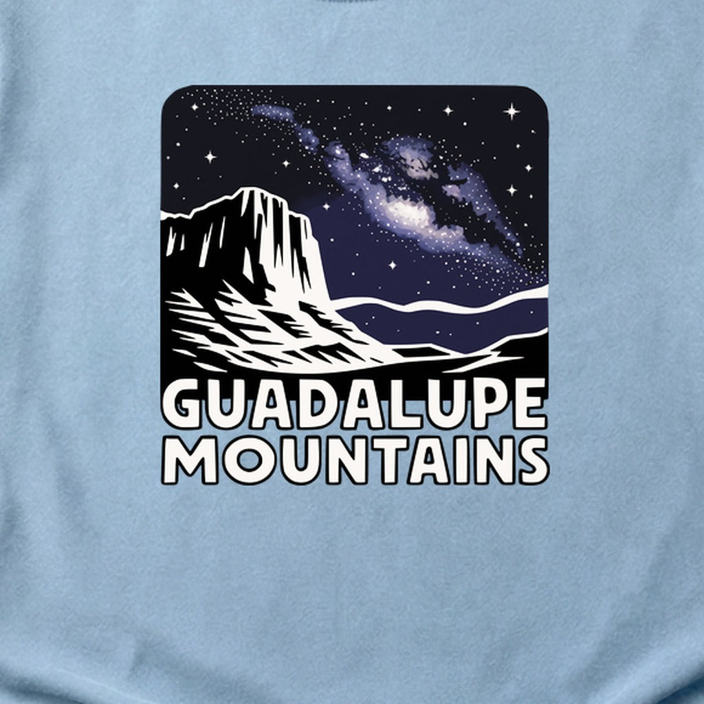 Guadalupe Mountains at Night Cotton T-Shirt