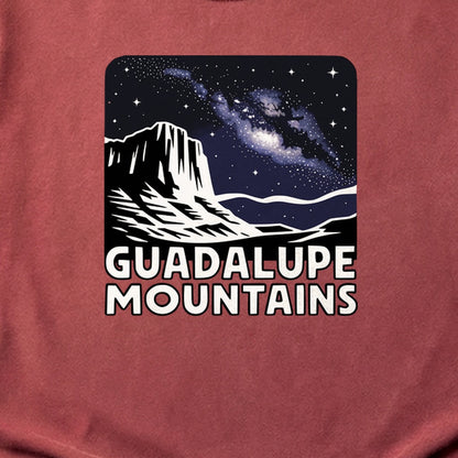 Guadalupe Mountains at Night Cotton T-Shirt