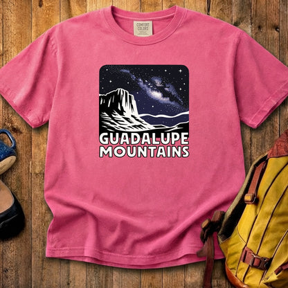 Guadalupe Mountains at Night Cotton T-Shirt