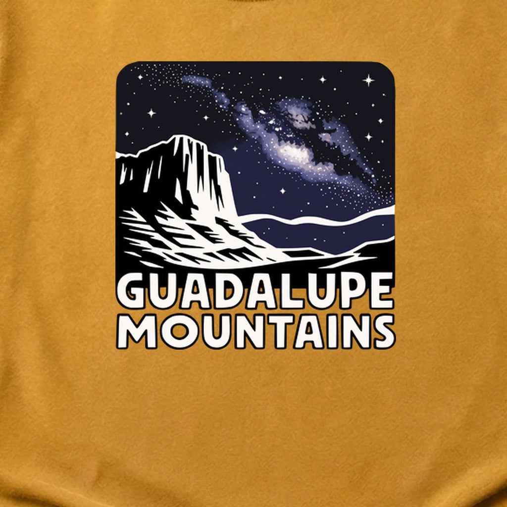 Guadalupe Mountains at Night Cotton T-Shirt