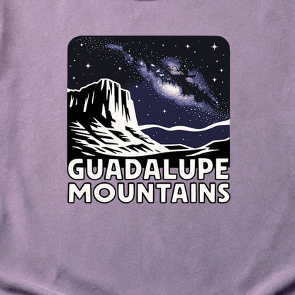Guadalupe Mountains at Night Cotton T-Shirt