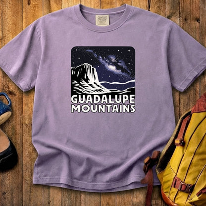 Guadalupe Mountains at Night Cotton T-Shirt