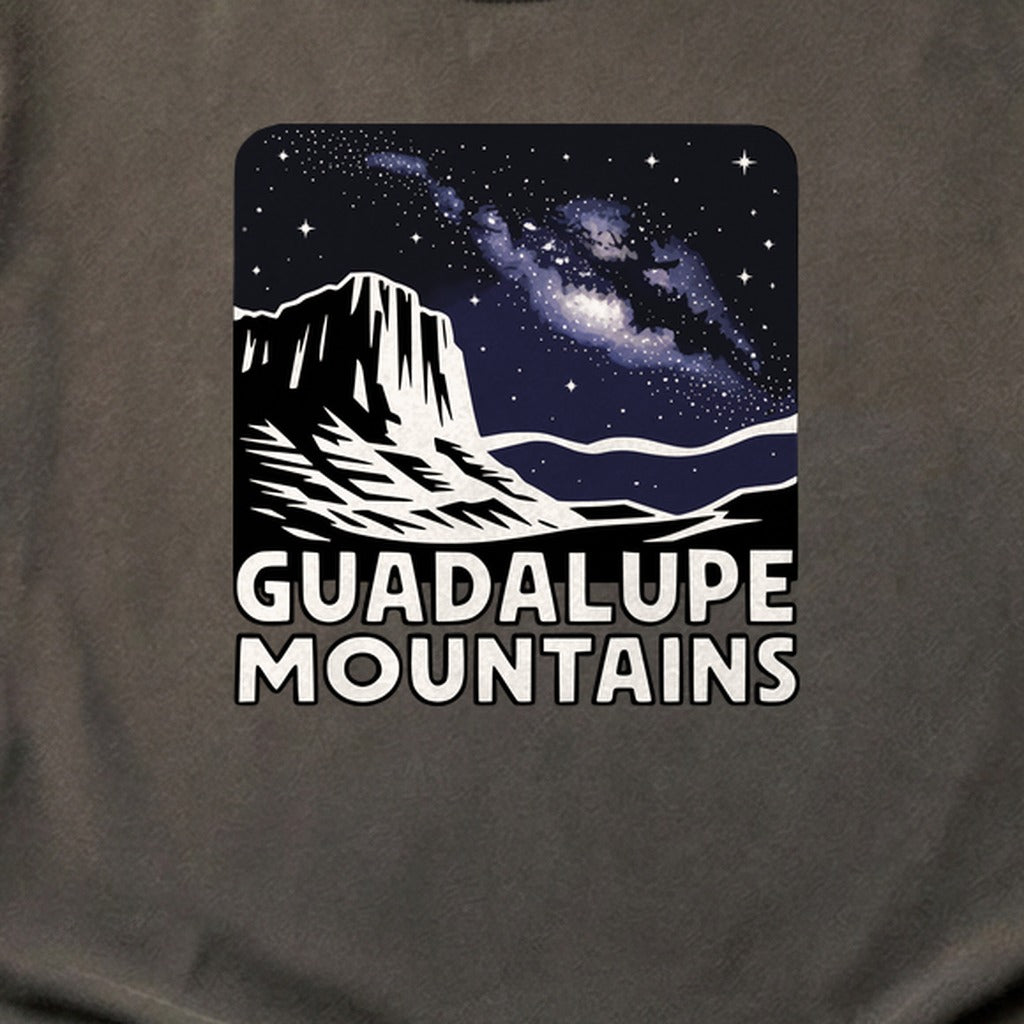 Guadalupe Mountains at Night Cotton T-Shirt