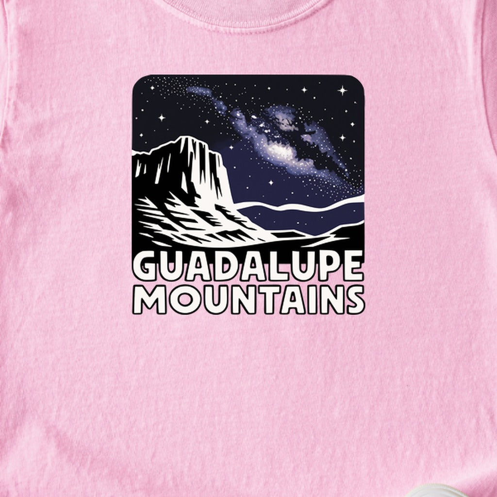 Guadalupe Mountains at Night Kids Cotton T-Shirt