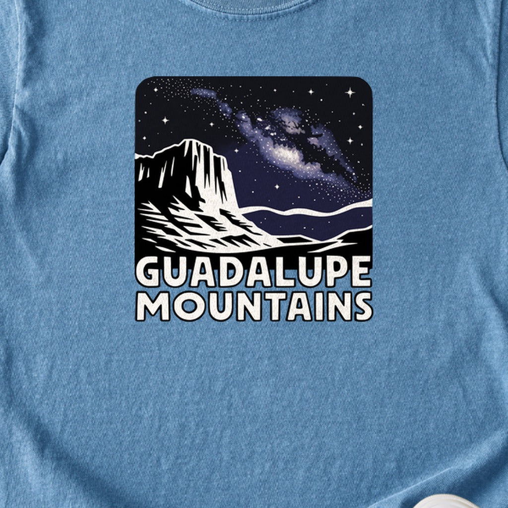 Guadalupe Mountains at Night Kids Cotton T-Shirt