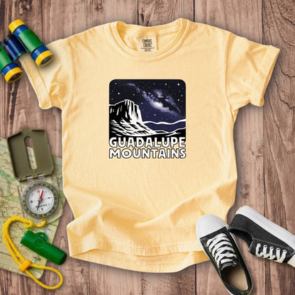 Guadalupe Mountains at Night Kids Cotton T-Shirt