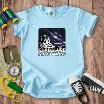 Guadalupe Mountains at Night Kids Cotton T-Shirt